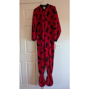 Women's Lazy One Moose Onesie PJ Size Medium